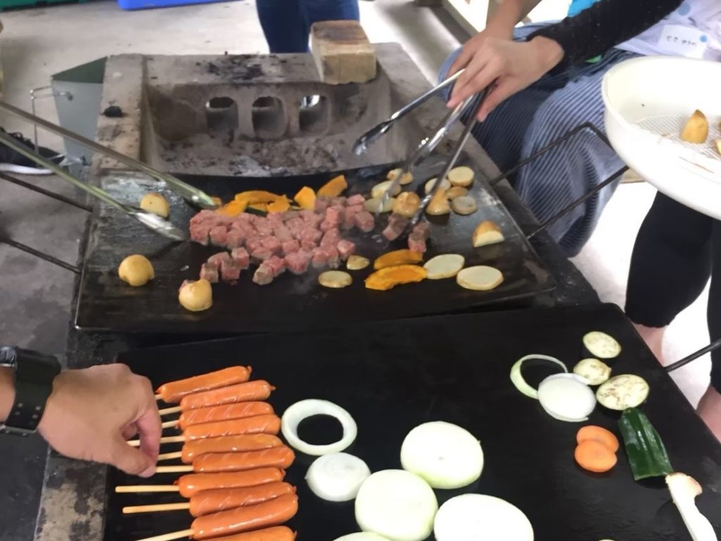 BBQの様子